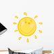 Smiling Sun Character Wall Decal
