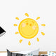 Smiling Sun Character Wall Decal