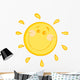 Smiling Sun Character Wall Decal