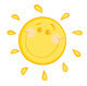 Smiling Sun Character Wall Decal