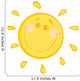 Smiling Sun Character Wall Decal
