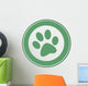 Green Paw Print Banner