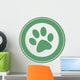Green Paw Print Banner