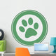 Green Paw Print Banner