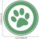 Green Paw Print Banner