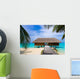 Spa salon on beach Wall Mural