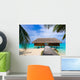 Spa salon on beach Wall Mural