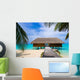 Spa salon on beach Wall Mural