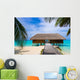 Spa salon on beach Wall Mural