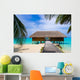 Spa salon on beach Wall Mural