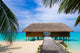 Spa salon on beach Wall Mural