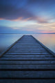 6 minute exposure of an old dock, Queen Elizabeth Provincial Park Wall Mural