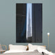 Looking between two tall office buildings to the Burj Khalifa Wall Mural