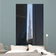 Looking between two tall office buildings to the Burj Khalifa Wall Mural