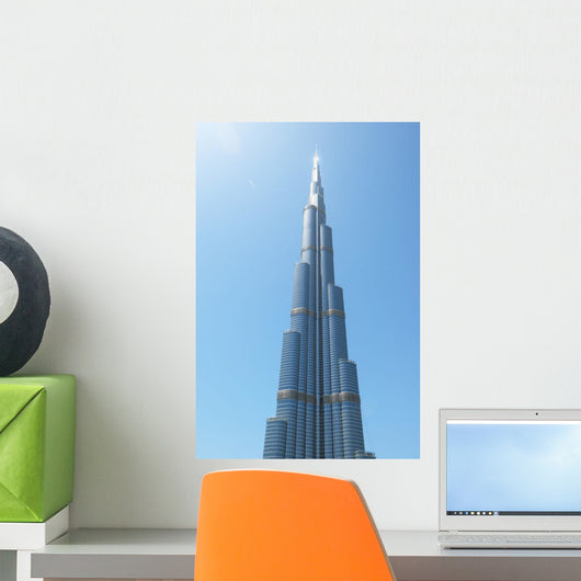 Detail of the Burj Khalifa Wall Mural