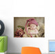 Sleeping Baby Wearing Hat Wall Mural