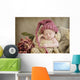 Sleeping Baby Wearing Hat Wall Mural