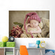 Sleeping Baby Wearing Hat Wall Mural