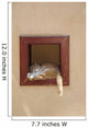 Cat in a Window Wall Mural