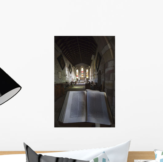 Interior Church Stained Glass Wall Decal