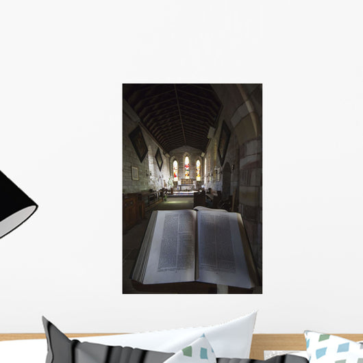 Interior Church Stained Glass Wall Decal