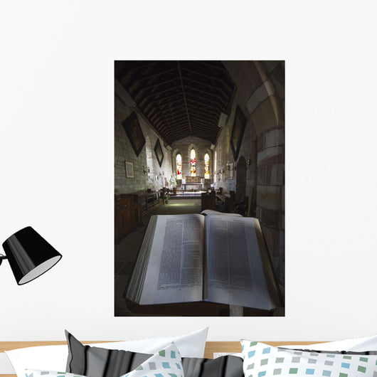 Interior Church Stained Glass Wall Decal