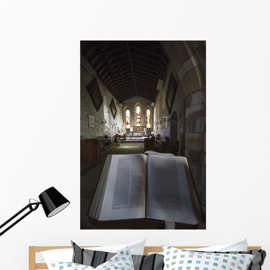 Interior Church Stained Glass Wall Decal