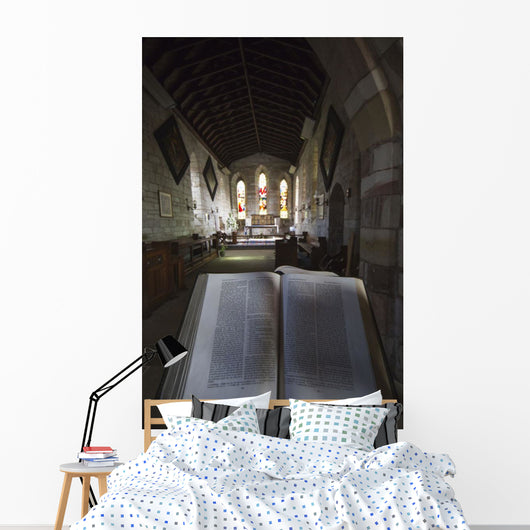 Interior Church Stained Glass Wall Decal