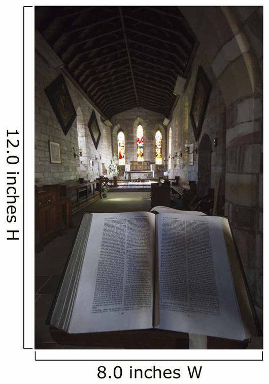 Interior Church Stained Glass Wall Decal