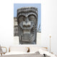 Carving of a face in City of Refuge National Historical Park Wall Mural