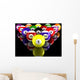 Pool Balls Triangle Wall Mural
