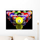 Pool Balls Triangle Wall Mural