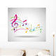 Colorful music background. Wall Decal