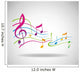 Colorful music background. Wall Decal