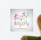 Colorful Music Background Wall Decal