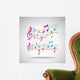 Colorful Music Background Wall Decal
