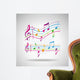 Colorful Music Background Wall Decal