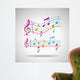 Colorful Music Background Wall Decal