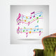 Colorful Music Background Wall Decal