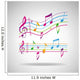 Colorful Music Background Wall Decal