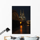 Hohenzollern Bridge over the River Rhine and Cologne Cathedral Wall Mural