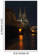 Hohenzollern Bridge over the River Rhine and Cologne Cathedral Wall Mural