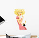 beautiful lady with perfume Wall Decal