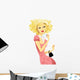 beautiful lady with perfume Wall Decal