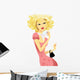 beautiful lady with perfume Wall Decal