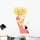beautiful lady with perfume Wall Decal