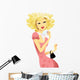 beautiful lady with perfume Wall Decal