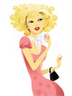 beautiful lady with perfume Wall Decal