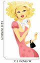 beautiful lady with perfume Wall Decal