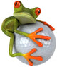 Frog and Golf Wall Decal